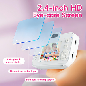 Cámara Digital 4K para Niños y Adolescentes, Regalos de Navidad y Cumpleaños para Niñas, Zoom de 16X, Grabación de Vlogs, Sensor CCD, Pantalla de 2"-3" - Product Image 6