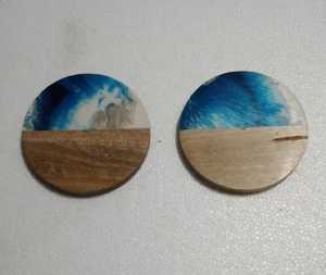 Sous-verres en bois écologiques avec logo personnalisé Ensemble de quatre accessoires de cuisine de style classique pour boissons, café, thé - Product Image 6