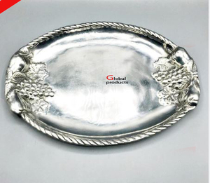 Plateau de service à chocolat design en acier inoxydable en métal doré très exigeant pour restaurant et bar d'hôtel - Product Image 4