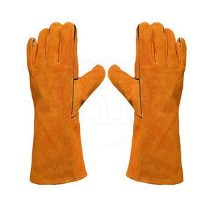 Guantes de Soldadura de Cuero Transpirables de Alta Calidad, Unisex, Forrados con Forro Polar Personalizado, Protección Contra Metal Fundido, Compatibles con TIG MIG, Último Modelo - Product Image 1