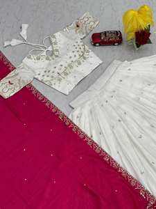 VESTIDO MIDI WESTERN GEORGETTE READYMADE PREMIUM LANZADO CON MANGAS CORTAS Y CON MANGAS ESTILO CAMPANA - Product Image 4