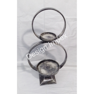 Portavelas Metálico Estilo Asta de Ciervo, Decoración Navideña, Portavelas Decorativo para Jardín, Acabado Antiguo - Product Image 5