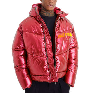 Vestes à bulles de haute qualité fabriquées au Pakistan, design personnalisé, toile brillante, imperméable, réversible, à capuche, vêtements d'hiver, taille XL - Product Image 1