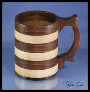 Infusor artesanal de madera 100% de 500ml de capacidad Viking Tankard Vintage con saco de regalo Medieval para café y cerveza - Product Image 2