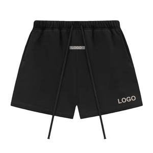 Shorts de course pour hommes en molleton français 380 GSM, 100% coton, style hip-hop, streetwear, sur mesure, vente en gros - Product Image 1