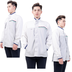 Saomai Fmf เครื่องแบบเสื้อทำงานกันไฟระบายอากาศได้ดีทนทานมากสำหรับอุตสาหกรรมการเชื่อมใช้ได้ทั้งชายและหญิง - Product Image 5