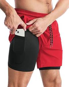 Pantalones cortos de entrenamiento de gimnasio de algodón 100% para hombre, de secado rápido y transpirables con cintura elástica para correr y trajes informales - Product Image 5