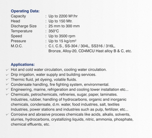 Pompes centrifuges de process de type à extraction arrière de la série JCPP à haute capacité SS-316 pour la manipulation de fluides en vrac - Product Image 2