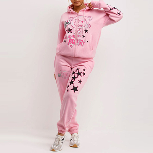 Nouveauté : Ensemble de survêtement décontracté pour femmes avec capuche, 2 pièces, 100% coton, respirant, séchage rapide, confortable à porter - Product Image 5
