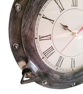 Best Price Antique Brass Polished Ships Porthole Time <b>Clock</b> - Product Image 3