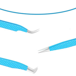 Imprimer le logo pince à cils en microfibre à forte adhérence Volume Extension de cils pointes de fibre pince à épiler meilleure qualité - Product Image 4