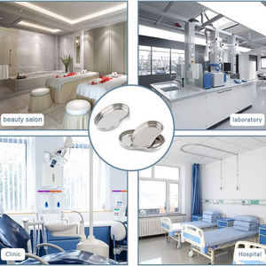 Bandeja de instrumentos de laboratorio médico Dental profesional, 3 juegos de acero inoxidable, utensilios huecos de la mejor calidad, bandeja de riñón - Product Image 5