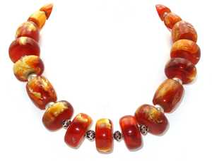 Collier en résine d'ange noir, très vendu en Inde, fait à la main pour femmes et filles, pierre naturelle - Product Image 2