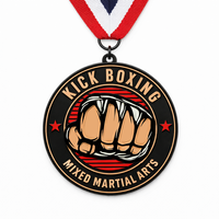 Medallas Deportivas de Karate Personalizadas de Zinc Chapado en Oro con Esmalte Suave, Impresión UV, Regalos Promocionales Empresariales Personalizados JIN