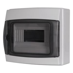 A2ZWORLD 8-pannello di controllo a parete con porta fumé, grigio 7035, 200x180x100mm, IP65, ideale per installazioni- - Product Image 1