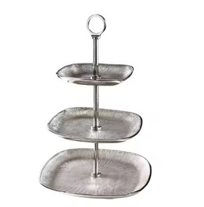 Soportes para Pasteles de Dos Niveles de Metal para el Hogar, Hotel, Repostería, Restaurante, Cumpleaños, Diseño Moderno, Soporte para Pasteles de Mesa - Product Image 5