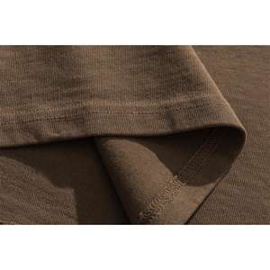 Pima – t-shirt en coton épais avec Logo personnalisé pour homme, haut de grande taille avec impression 3d en relief - Product Image 5