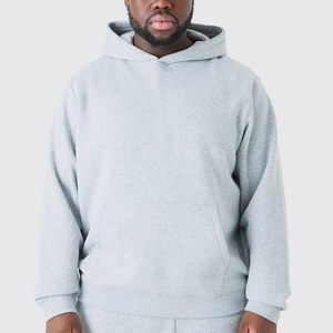 เสื้อฮู้ดสำหรับผู้ชายผ้าคอตตอน40% 60% มีฮู้ดคลุมศีรษะขนาดพลัสไซส์ผ้าเนื้อนุ่มออกแบบโลโก้ได้ตามต้องการ - Product Image 2