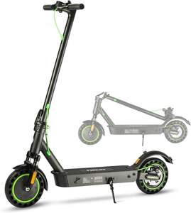 Patinete Eléctrico, Motor de 1000W de Potencia Máxima, 36V/15.6Ah, Velocidad Máxima de 19 Mph y Alcance de 28 Millas, Llantas de 10 Pulgadas, Suspensión Delantera y Trasera Doble, Plegable - Product Image 1