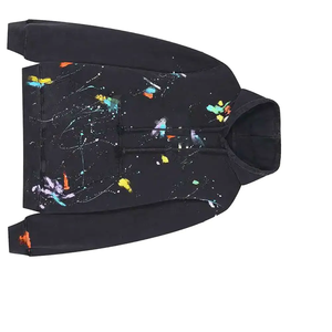 Venta al por mayor de encargo de alta calidad 500GSM 400GSM bordado Hooie lavado ácido de los hombres sudaderas con capucha sudaderas - Product Image 3