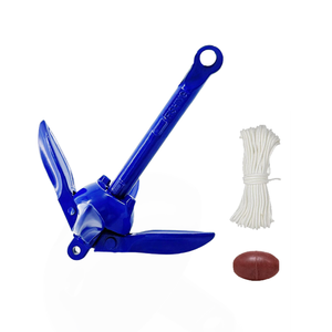 <span class=keywords><strong>Ancre</strong></span> de bateau pliable en acier au carbone 3,5 lb 1,5 kg 4 branches, antirouille, peinte, avec flotteur de corde |   <span class=keywords><strong>Ancre</strong></span> à grappin portable <span class=keywords><strong>pour</strong></span> <span class=keywords><strong>kayak</strong></span> et jet ski - Product Image 2