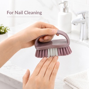 Handheld Nail and Collar Cleaning Brush PP Laundry <b>Scrub</b> Brush for Cuff Fabric Sink Bathroom Household Cleaning - Product Image 5