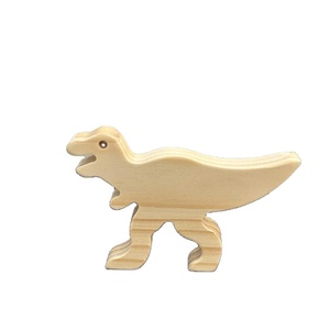 Offre Spéciale décoratif petits animaux en forme de bois artisanat ensemble avec trou pour Art tenture murale-sculpture sur bois animaux artisanat décor - Product Image 1