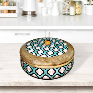 Émail travail fait à la main fantaisie décoratif maison cuisine Ware service alimentaire marmite écologique nouveau Style chauffe-aliments conteneur boîte - Product Image 4