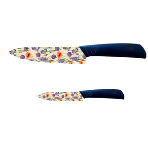 Juego de Cuchillos de Chef Profesionales de Cerámica con Mangos de Plástico, Diseño Ambidiestro, Aptos para Lavavajillas, Afilados, Ideales para Regalo, Entrega Rápida - Product Image 1