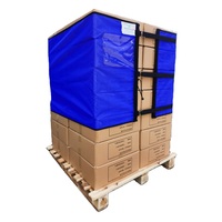Groothandel Herbruikbare Wateroplosbare Zachte Pallet Stretch Verpakkingsband Cargo Banden Blauwe Palletfolie