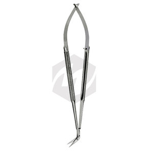 Micro tijeras profesionales en ángulo 60 longitud de la hoja 15 mm puntas afiladas/afiladas longitud Total 165 mm 6,12 pulgadas) instrumentos médicos - Product Image 5