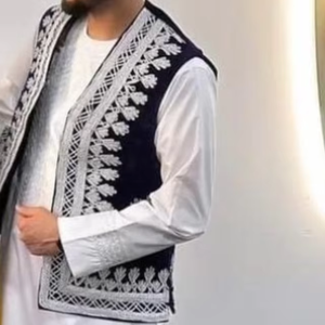 Vestido Largo Tradicional Afgano Vintage con Encaje, Botones Naturales, Estilo Étnico Tribal Bohemio, Hecho a Mano, Ecológico y Transpirable para Mujer, Venta al Por Mayor - Product Image 4