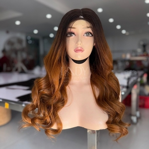 วิกผมมนุษย์เวียดนาม100% วิกลูกไม้ส่วนหน้าผมลอนเล็ก - Product Image 2