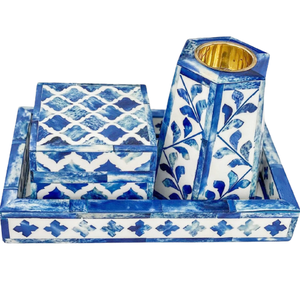 Juego de Quemadores de Incienso Árabes Tradicionales con Incrustaciones de Hueso, Diseño Floral, Regalo de Ramadán para Interiores, Rectangular de 9x6x5 Pulgadas, Aroma Personalizado - Product Image 3