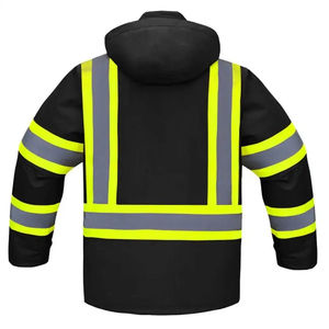 Chaqueta de Seguridad Reflectante de Alta Visibilidad Impermeable para Exteriores, ANSI Clase 1, con Logotipo Personalizado y Luz LED Intermitente - Product Image 6
