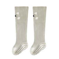 Chaussettes de sport tricotées OEM ODM en Spandex/Nylon/Coton pour enfants, respirantes, écologiques, antidérapantes, pour l'hiver, avec grip au genou