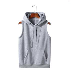 Débardeur tricoté sur mesure, de couleur unie et décontractée, de haute qualité, 100% coton, respirant, séchage rapide, musculation et course à pied pour hommes - Product Image 1