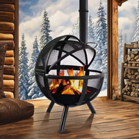 Poêle à gaz sans fumée pour camping en plein air pour un chauffage et un chauffage au bois efficaces pour la cour et la maison
