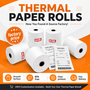 Papier thermique pour imprimante de reçus Sailing Eco-Friendly OEM 57 x 50 mm 2 1/4 x 230 pieds 58 mm - Product Image 3