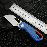 Mini couteau de poche EDC pour l'extérieur, couteau pliant en acier 3CR13 avec manche en fibre PP pour le camping, la chasse, la randonnée, la pêche, la survie
