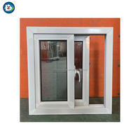 Fenêtre coulissante en PVC résistante aux ouragans, couleurs personnalisées, taille sur mesure, double vitrage trempé, isolation thermique, design moderne, hôtel, cuisine, villa