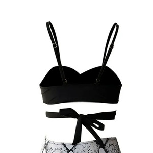 Hot Selling Women <b>Plus</b> <b>Size</b> Backless Animal Print High Waist Three Piece Breathable Quick Dry <b>Bikini</b> Swimsuit <b>Set</b> - Product Image 6