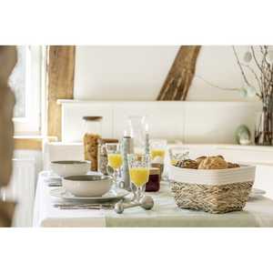 Ensemble de paniers décoratifs faits à la main pour le rangement, en coton et en jonc de mer, panier à couture en zigzag, organisation de la maison - Product Image 4