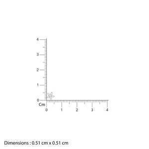 Joyería GIVA-Heer by GIVA Grab Online Pendientes de diamantes de flores con volantes de oro - Product Image 2