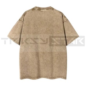 Vintage ácido lavado camisetas calle Hip Hop Retro Punk hombres mujeres Harajuku Casual 100% algodón manga corta Camisetas ecológicas - Product Image 4