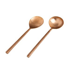 Service à salade argenterie fait à la main poli miroir fourchette lavable au lave-vaisselle ensembles de serveur à salade cuillère à salade en acier inoxydable - Product Image 6