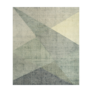 Tesoro Blue Hand Loom <b>Wool</b> Rugs Large Traditional Chinese Aubusson Design Geometric Pattern Rectangle Hallway Shape for Home Use - Product Image 1