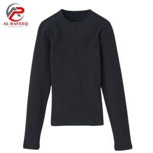 Invierno Casual Fitness camisa de manga larga Fondo deporte Yoga medias desgaste cuello redondo y cuello alto camisas de manga larga para mujeres - Product Image 6