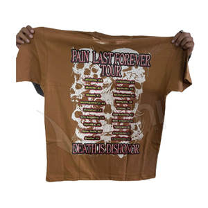 Venta directa de fábrica Camiseta de punto de alta calidad para hombre Algodón Poliéster Ropa duradera con patrón sólido - Product Image 3