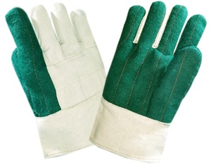 Gants de travail classiques en coton Hot Mill 28 OZ Double paume Gauntlet Sangle de protection des doigts Séchage rapide Durable Écologique Quatre saisons - Product Image 1